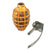 Original U.S. WWII Inert MkII Yellow Early War High Explosive Pineapple Grenade with M10A3 Fuze Original Items