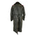 Original German WWII General Staff Hauptmann Officer's Black Leather Winter Fur-Lined Greatcoat Original Items
