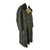 Original German WWII General Staff Hauptmann Officer's Black Leather Winter Fur-Lined Greatcoat Original Items
