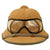 Original German WWII 1941 Dated First Model DAK Afrikakorps Sun Helmet with Eye Shields - size 58 Original Items