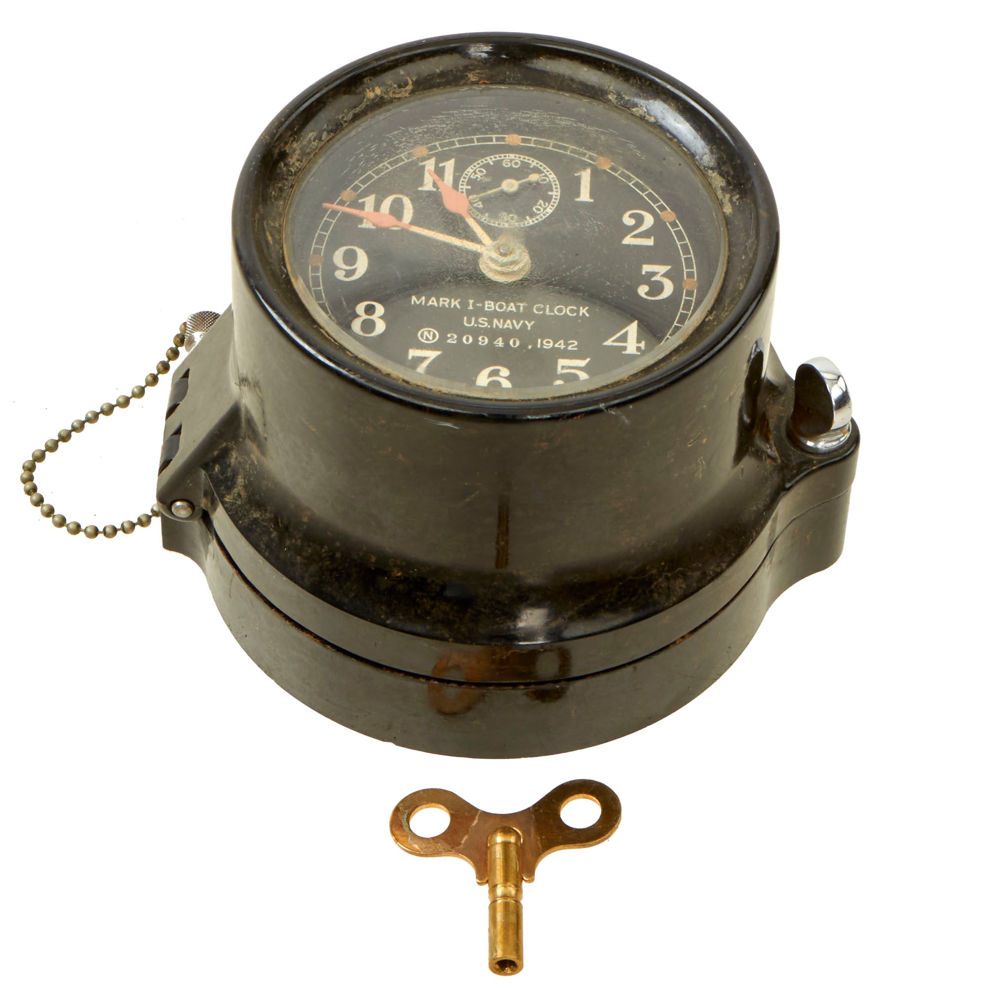 U.S.NAVY  WW2  BOAT  CLOCK 40年代　ビンテージ U.S.NAVY WW2 BOAT CLOCK 40年代 ビンテージ 【公式通販】