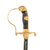 Original German WWII Personalized Army Heer Officer's Lion Head Sword with Steel Scabbard & Leather Hanger Original Items
