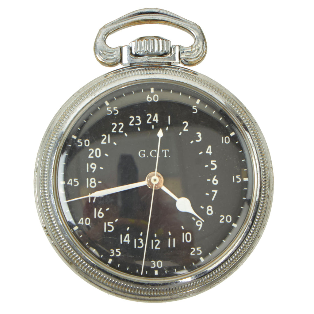 Original Vietnam War U.S. Army Air Forces Hamilton AN5740-1 G.C.T. 24 Hour Navigator Pocket Watch - 1959 Dated Original Items