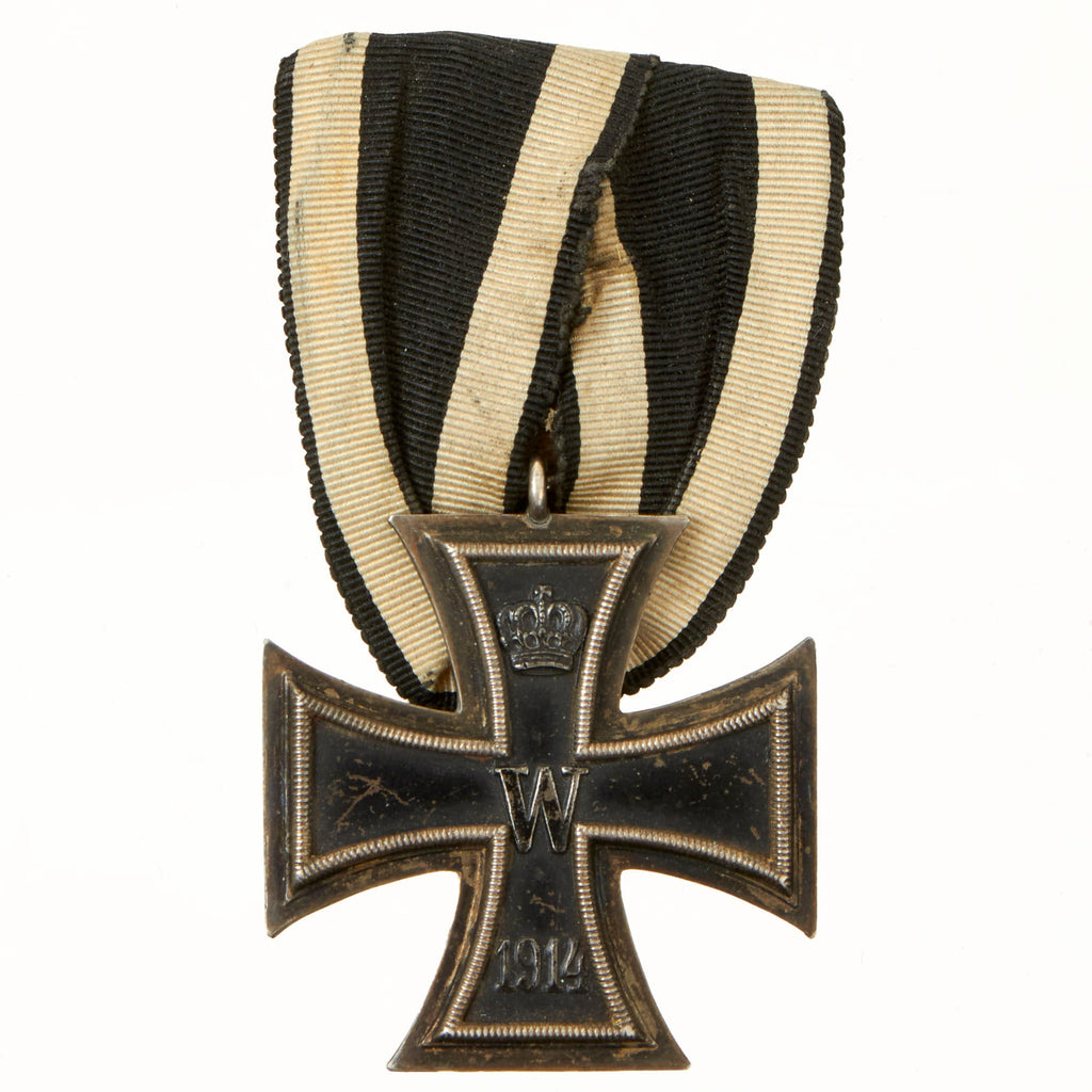 Original German WWI Mounted One Medal Bar with Iron Cross 2nd Class Original Items