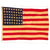 Original U.S. WWII 48 Star Flag with Halyard - 24” x 34” Original Items