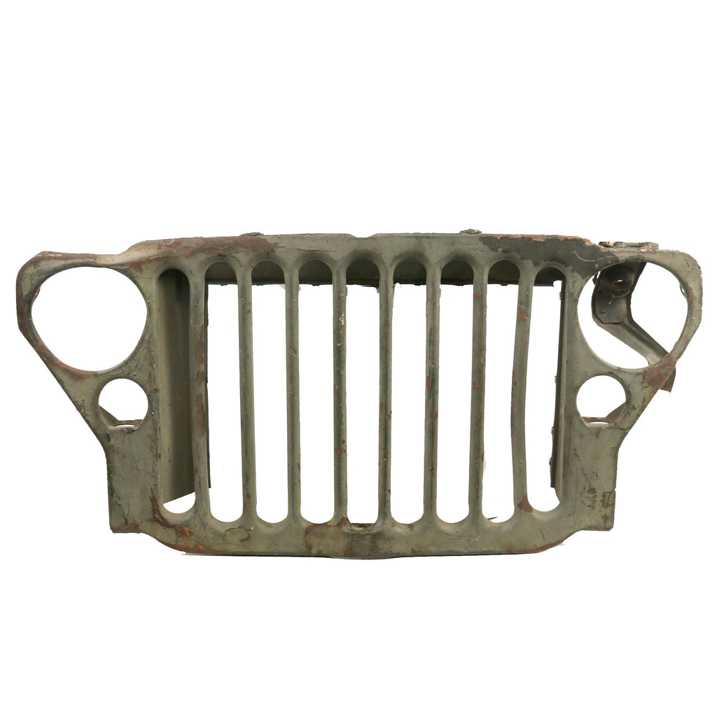 Original U.S. WWII Ford GPW Jeep Front Grille with Radiator Deflector Original Items