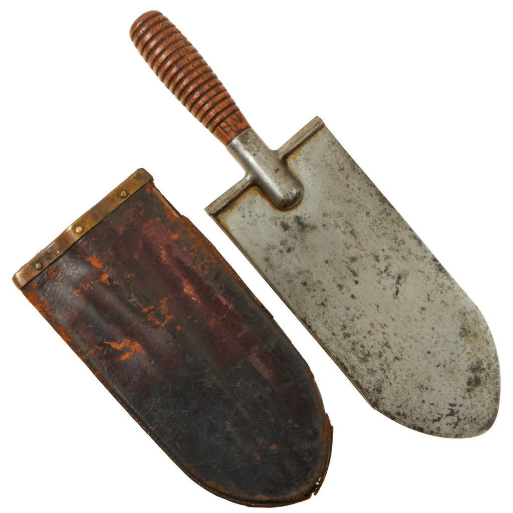 Original U.S. Indian Wars Era Model 1873 Entrenching Tool Knife with U.S. Marked Leather Scabbard Original Items