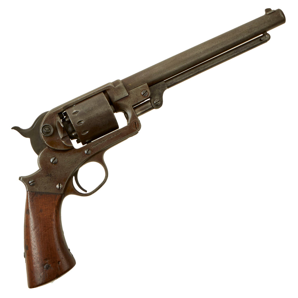 Original U.S. Civil War Starr Arms M1863 .44cal Single Action Army Percussion Revolver - Matching Serial 27762 - Cartouches on Grip Original Items