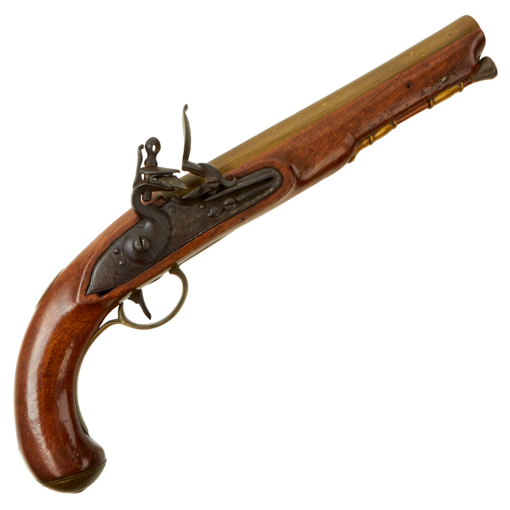 Original British Fur-Trade Flintlock Pistol by W. Ketland & Co. with Belgian Liège Proofed Brass Barrel - circa 1820 Original Items