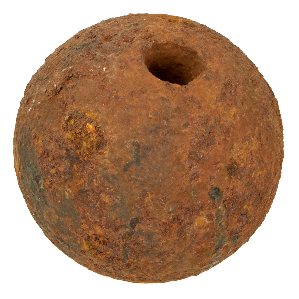 Original U.S. Civil War Federal INERT 12 Pdr Cannonball For Use With a Bormann Timed Fuse - Ground Dug at Campbell’s Station Original Items