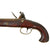 Original British Silver Mounted Officer's Flintlock Pistol with Brass Barrel, Tiger Flame Stock, and EIC Lock Dated 1813 Original Items