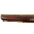 Original British Silver Mounted Officer's Flintlock Pistol with Brass Barrel, Tiger Flame Stock, and EIC Lock Dated 1813 Original Items