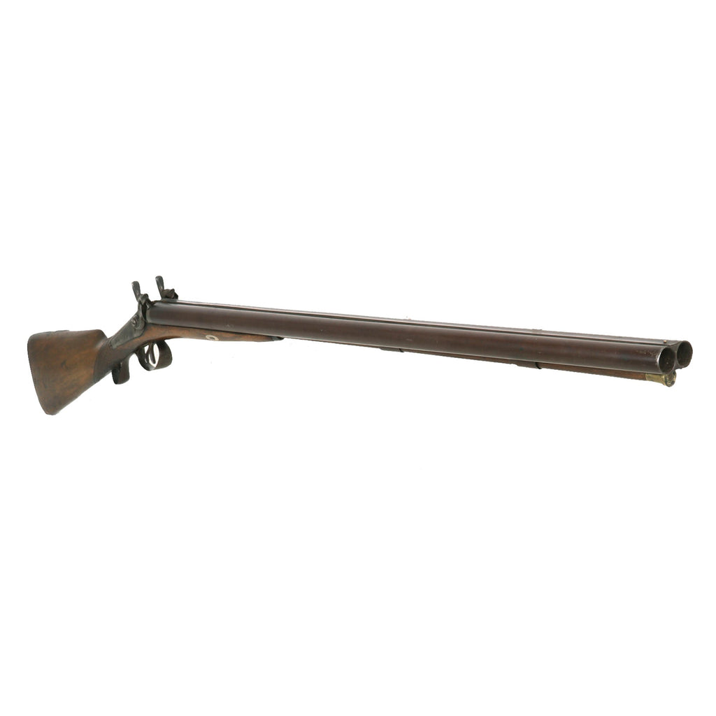 Original British 14 Bore Double Barrel Percussion Shotgun by William Parker of London - circa 1840 Original Items
