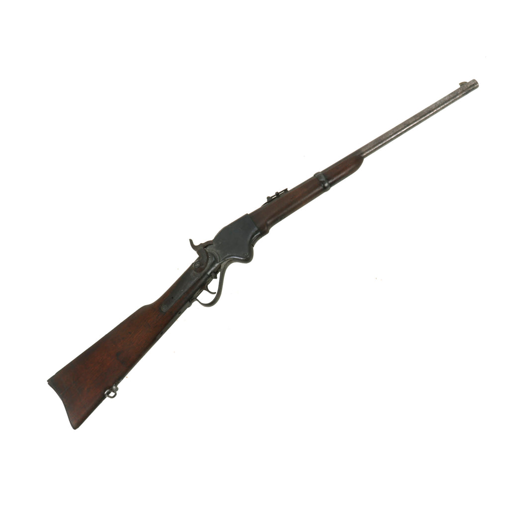 Original U.S. Civil War Model 1860 Spencer Repeating Saddle Ring Carbine Serial Number 54095 with Stabler Cut-off - circa 1864 Original Items