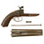 Original Victorian Double Barrel Howdah Percussion Pistol with Damascus Barrels - circa 1850 Original Items