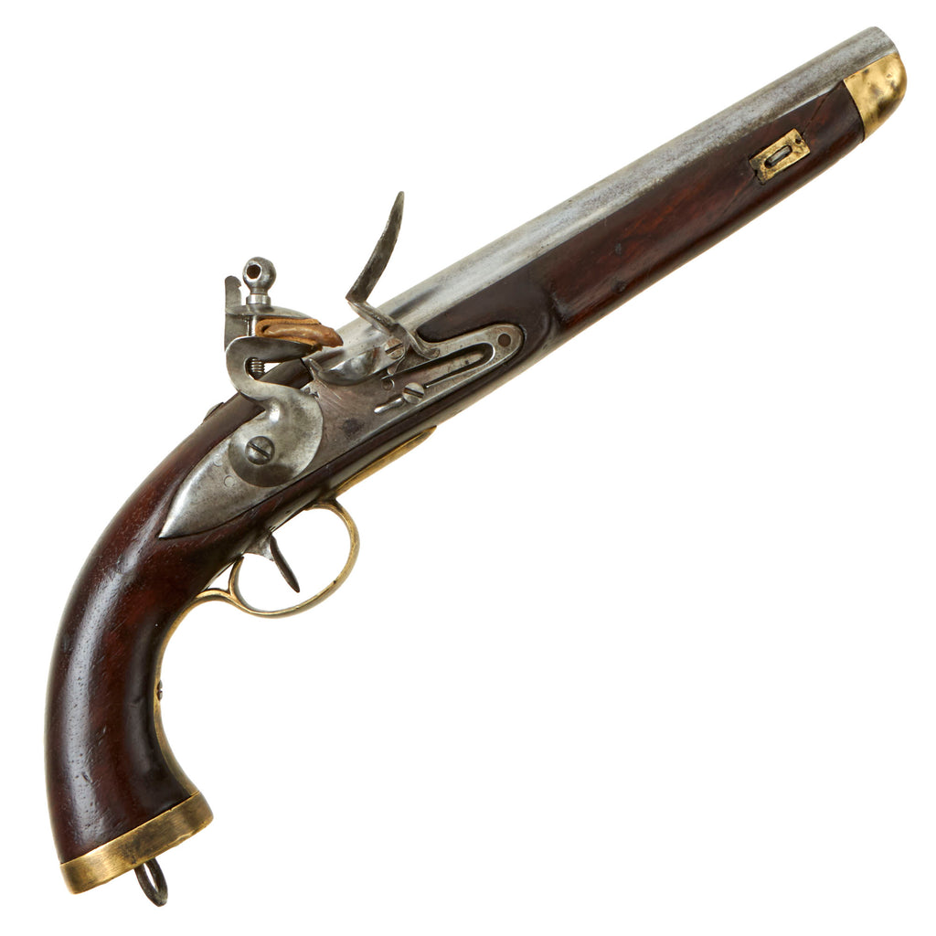 Original Dutch Napoleonic Belgian Made Flintlock Naval Pistol - circa 1800-1810 Original Items