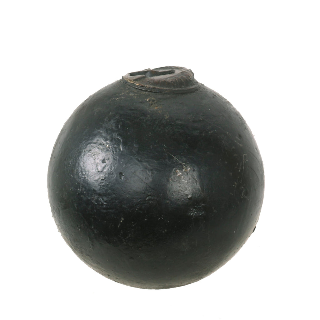 Original U.S. Civil War Confederate States Bormann Fused 12lb Cannon Ball Original Items