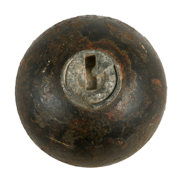 Original U.S. Civil War Federal Bormann Fused 12lb Inert Cannon Ball ...