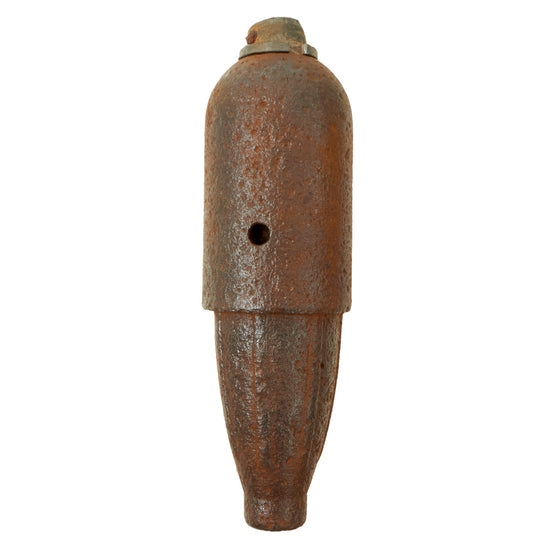 Original U.S. Civil War Union Army Intact 3” Schenkl Artillery Shell With Combination Fuse - Inert Original Items