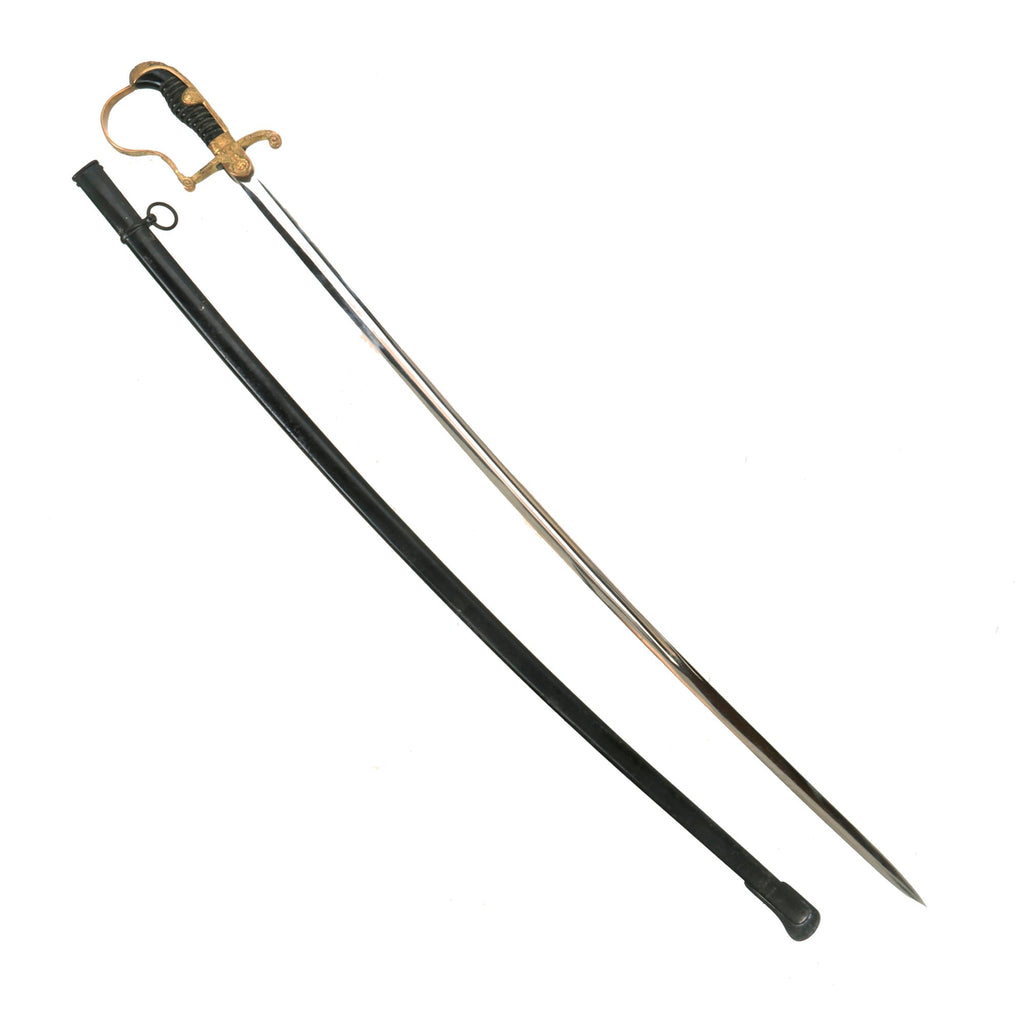 Original German WWII Army Officer Dove Head Sword by WKC Waffenfabrik with Scabbard Original Items