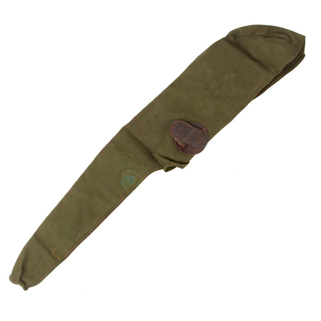 Original U.S. Korean War Era 1919A4 Browning M13 .30cal Canvas Gun Cover - Dated 1954 Original Items