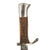 Original German WWII Era Miniature Heer Stag Handle Nickel Plated 98k Dress Bayonet Knife with Scabbard Original Items
