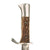Original German WWII Era Miniature Heer Stag Handle Nickel Plated 98k Dress Bayonet Knife with Scabbard Original Items
