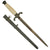 Original German WWII Miniature Salesman's Sample Army Heer Officer Dagger with Nickel Plated Blade & Scabbard Original Items