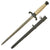Original German WWII Miniature Salesman's Sample Army Heer Officer Dagger with Nickel Plated Blade & Scabbard Original Items