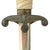 Original German WWII Miniature Salesman's Sample Army Heer Officer Dagger with Nickel Plated Blade & Scabbard Original Items