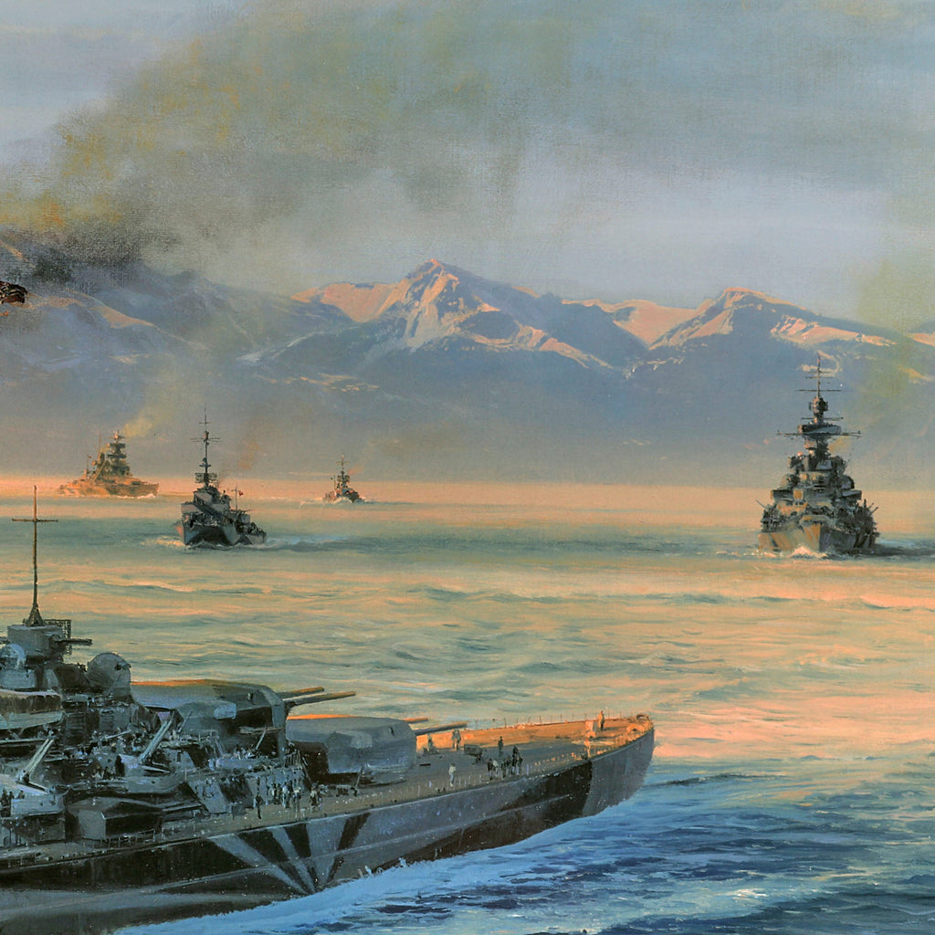 Original Artwork Print: “Knights Move” Painting of The Battleship Tirp ...