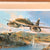 Original Artwork Print: “The Bridge at Remagen” Painting of German Jet Aircraft over Ludendorff Bridge; Signed by Artist and 4 Pilots - 36 ¼" x 27", in Museum Grade Frame Original Items