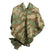 Original German WWII Zeltbahn Tent Quarter & Poncho in Splinter Camouflage with RBNr. Markings & (2) Carry Straps Original Items
