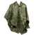 Original German WWII Zeltbahn Tent Quarter & Poncho in Splinter Camouflage with RBNr. Markings & (2) Carry Straps Original Items