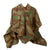 Original German WWII Zeltbahn Tent Quarter & Poncho in Splinter Pattern Reversible Camouflage with (2) Carry Straps by Zimmermann Original Items