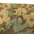 Original German WWII Zeltbahn Tent Quarter & Poncho in Splinter Pattern Reversible Camouflage with (2) Carry Straps and RBNr. Stamp