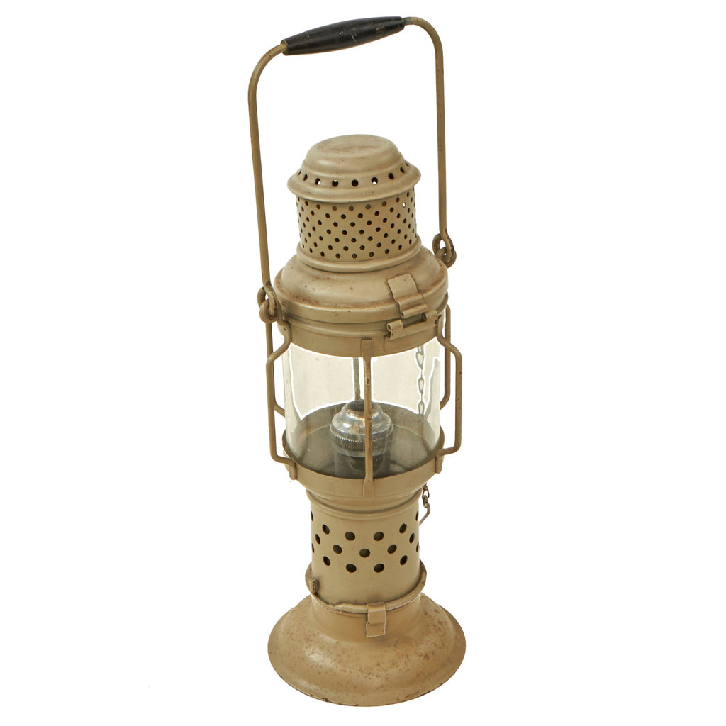 Original German WWII Candle Field Lantern by F.F.A. Schulze, Berlin Original Items