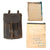 Original German WWII M35 Black Leather Dispatch Map Case with Antitank Unit Marked Plastic Insert Original Items