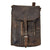 Original German WWII M35 Black Leather Dispatch Map Case with Antitank Unit Marked Plastic Insert Original Items