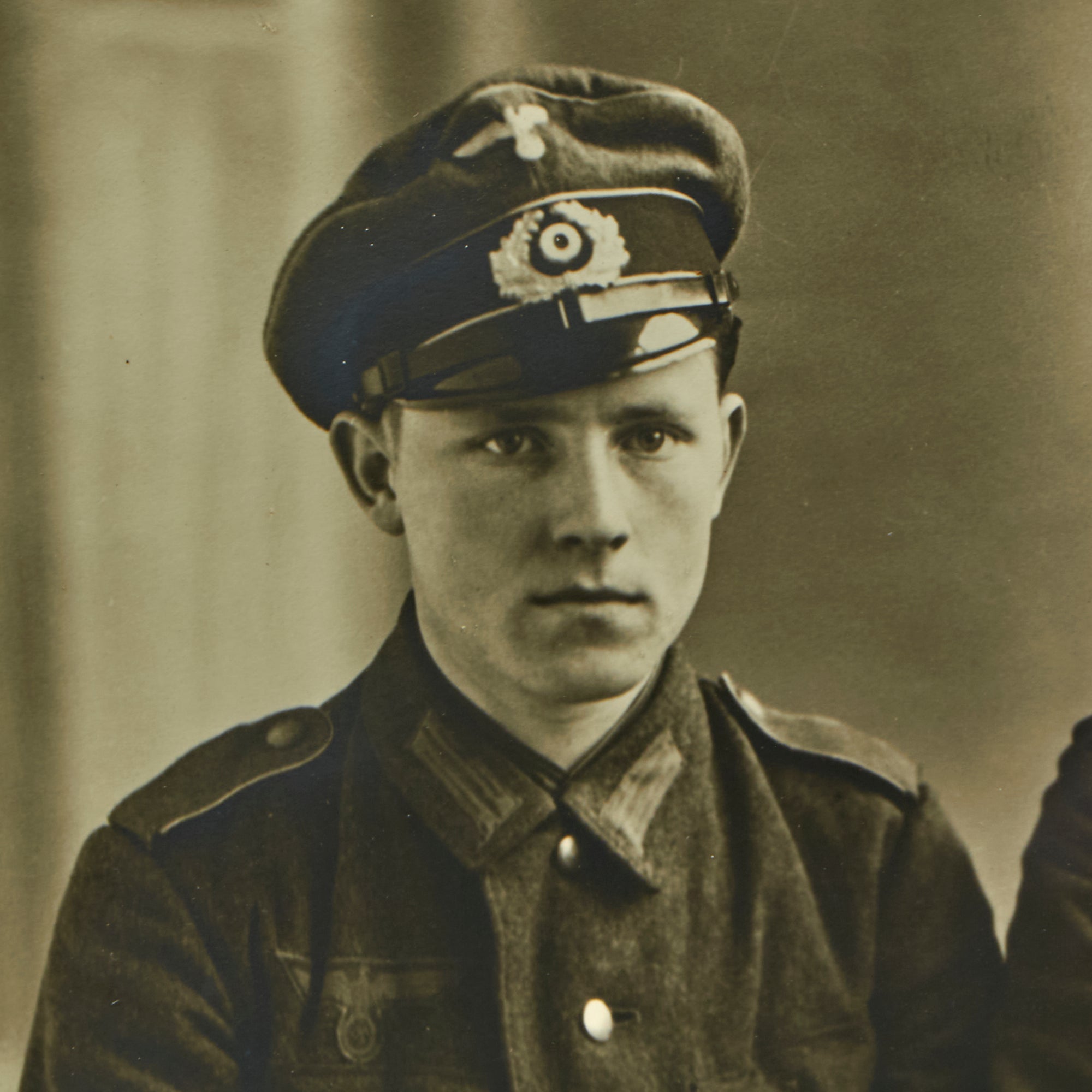 Hellmuth Reymann Original German WWII Framed Portrait Photograph of Two Enlisted Heer A ...