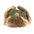 Original German WWII Eastern Front Rabbit Fur Pelzmütze Winter Hat with Panzer Skull Badge & Faded RBNr. Markings Original Items