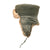 Original German WWII Eastern Front Rabbit Fur Pelzmütze Winter Hat with Panzer Skull Badge & Faded RBNr. Markings Original Items