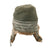 Original German WWII Eastern Front Rabbit Fur Pelzmütze Winter Hat with Panzer Skull Badge & Faded RBNr. Markings Original Items