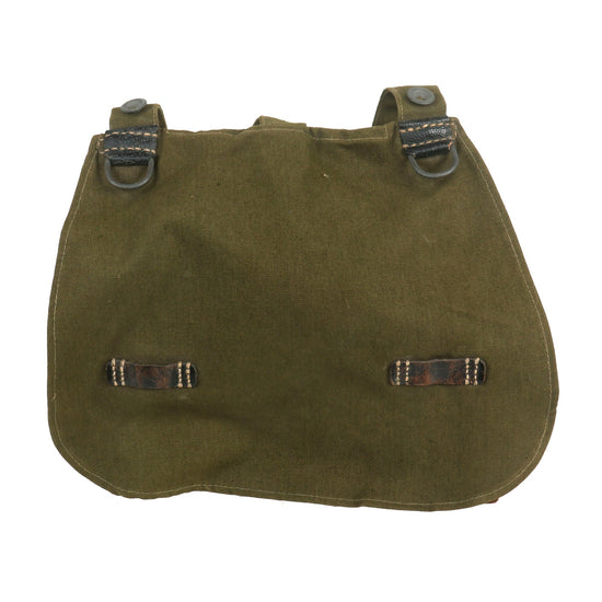 Original German WWII Heer Army M31 Breadbag in Olive Green Canvas Original Items