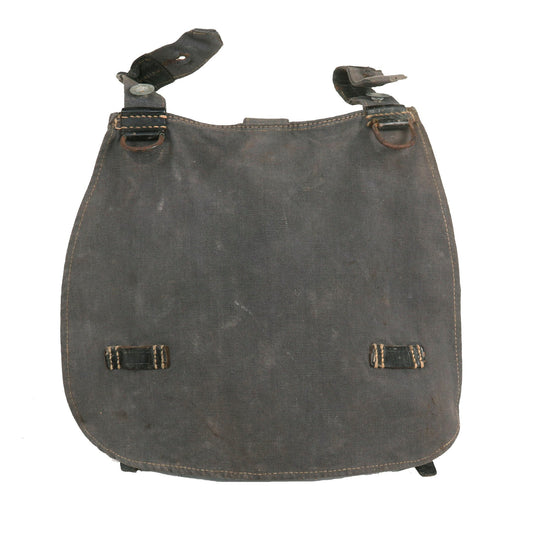 Original German WWII Luftwaffe Blue M31 Breadbag with Faded Markings Original Items