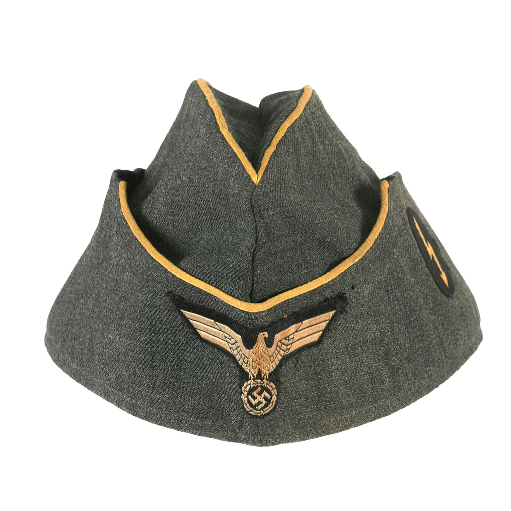 Original German WWII Named Heer Army Wehrmachthelferin Female Auxiliary Signals M38 Overseas Cap - Size 54 Original Items