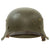 Original German WWII M42 Army Heer "No Decal" Textured Paint Helmet with 56cm Liner & Chinstrap - ckl64 Original Items
