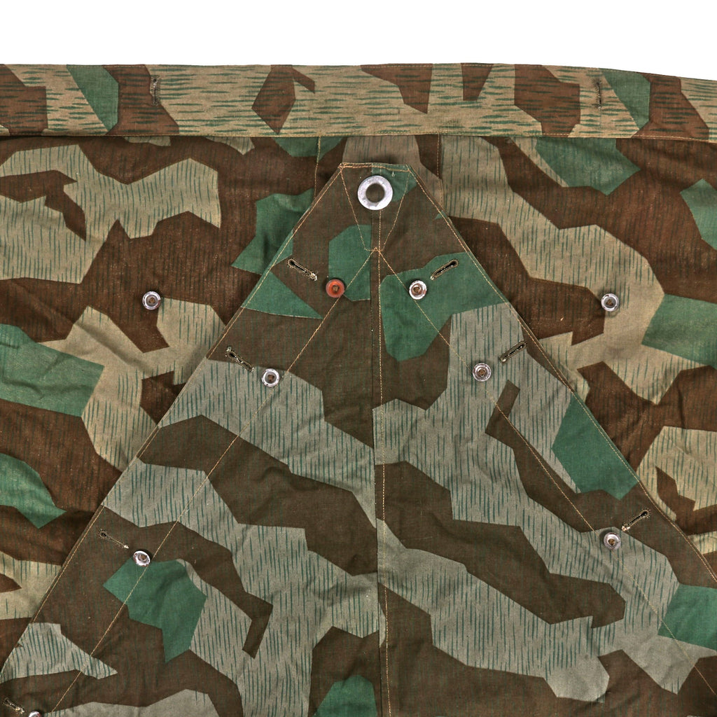 Splinter Pattern Ww2 Original German WWII Zeltbahn Tent Quarter & Poncho in Splinter Patter ...