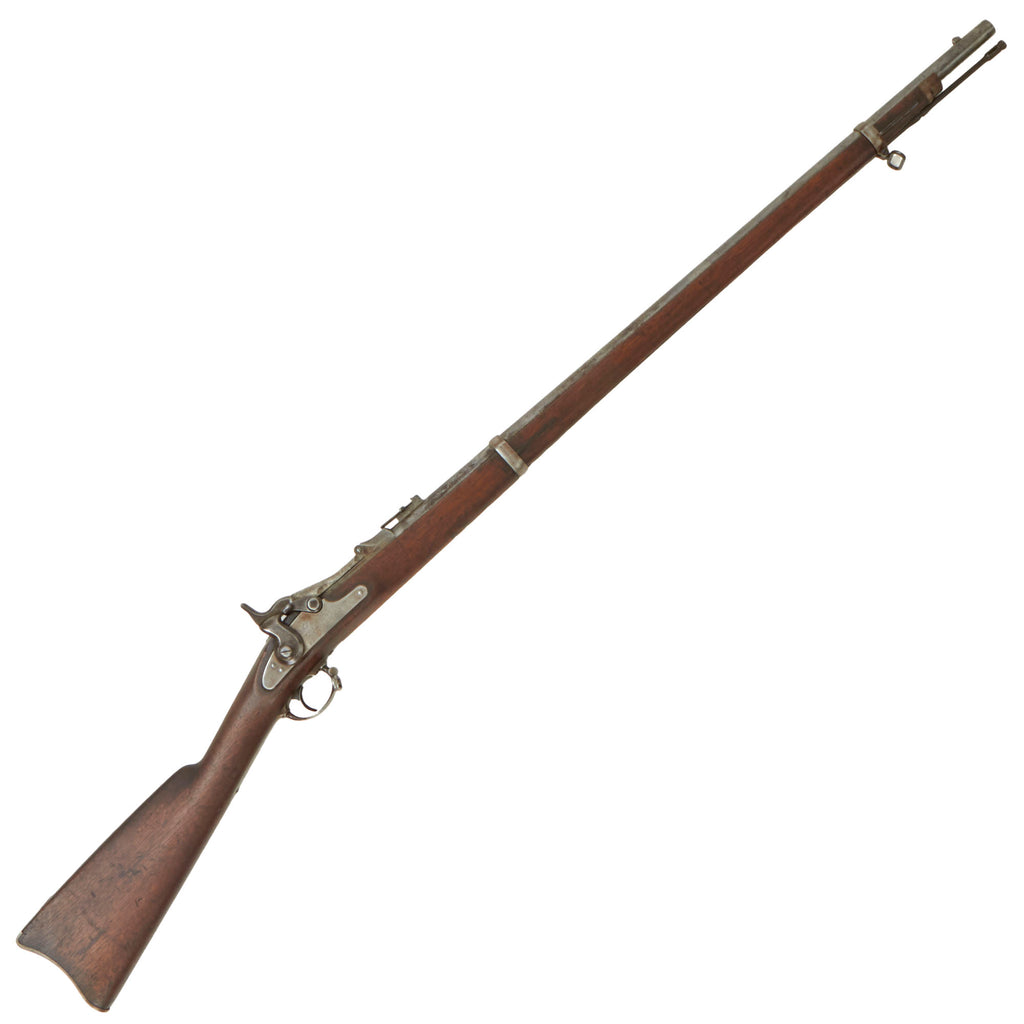 Original U.S. Civil War Springfield M-1863 Rifle Converted to M-1870 Second Version Trapdoor using ALLIN System - dated 1863 Original Items