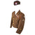 Original U.S. WWII 101st Airborne Division Attributed 377th PFAB Ike Jacket Uniform with Great DI and Garrison Cap - Sergeant Tom Splan Original Items